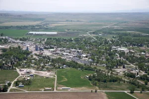 city in and county seat of Teton County, Montana, United States