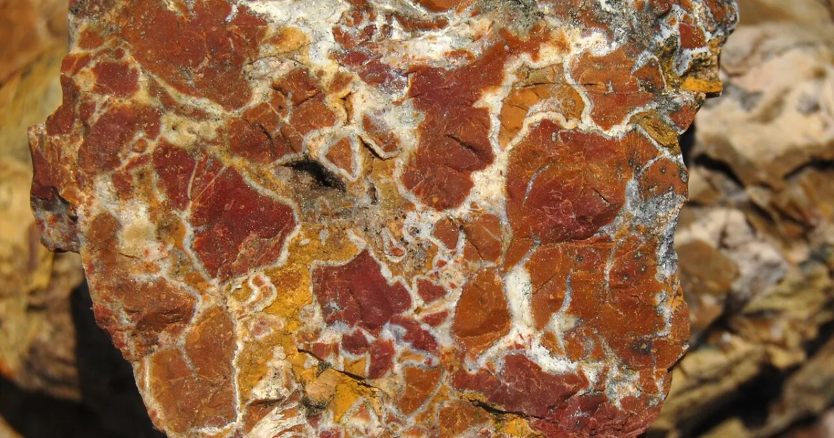 chalcedony variety colored by iron oxide