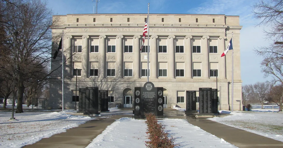 city in and county seat of Pocahontas County, Iowa, United States