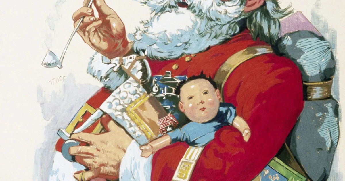 legendary figure said to deliver gifts to people on Christmas Eve
