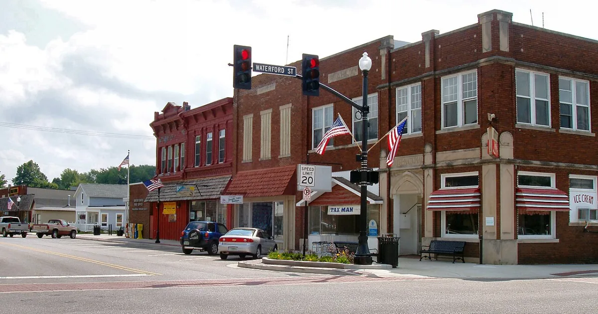 human settlement in Elkhart County, Indiana, United States of America